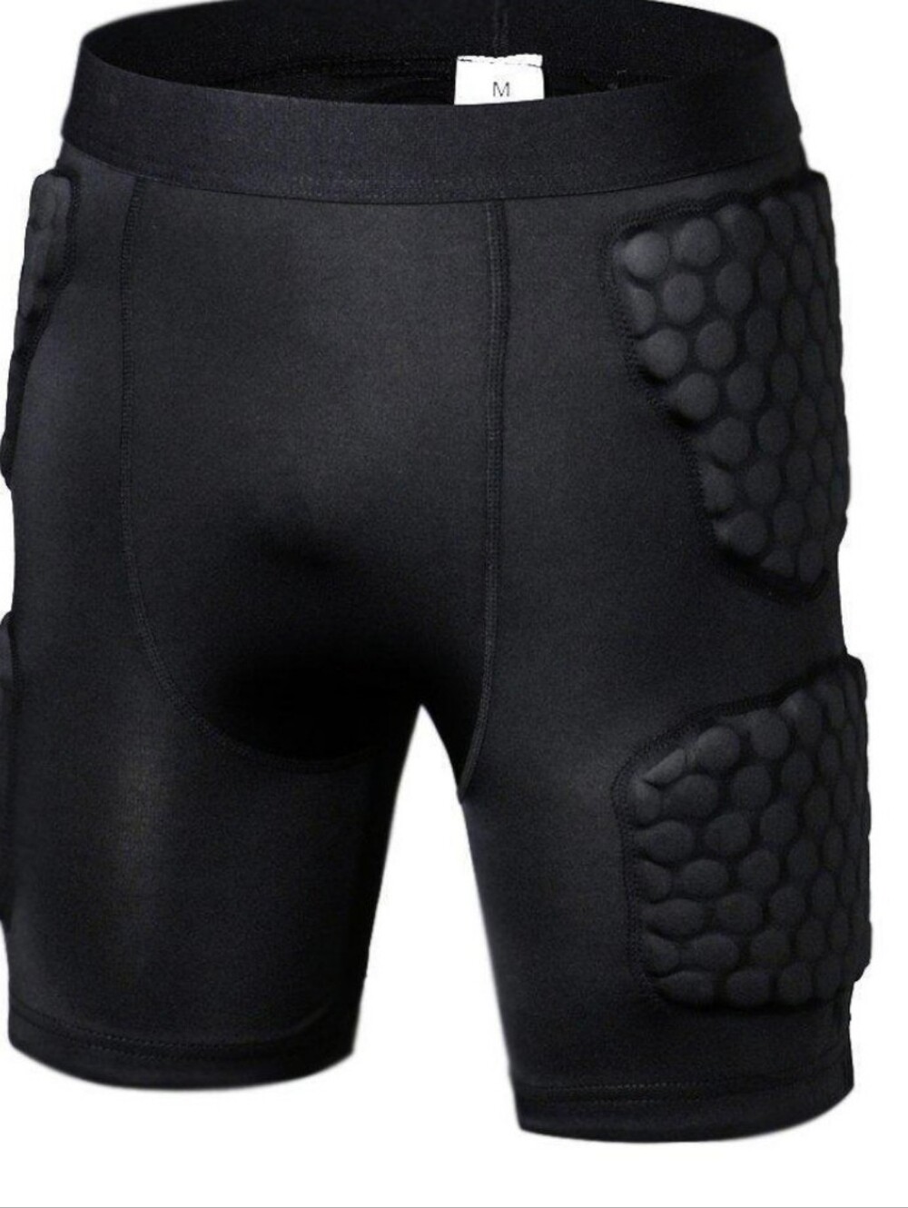 Adult Mueller Black 5 Padded Compression Shorts Size S/M